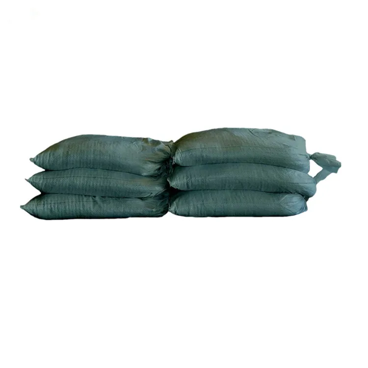 Green military pp woven sand bags polypropylene