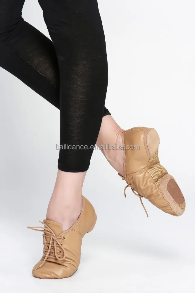 
Dttrol wholesale white tan black lace up cow leather dance shoes latin women salsa D004718 