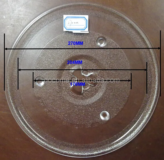 
Wholesale 27cm Heat-resistant Microwave Glass Turntable Oven Plate Spare Parts 