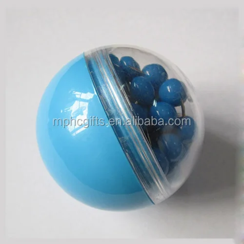 
Round Plastic Ball Pack Office Stationery Map Push Pins 