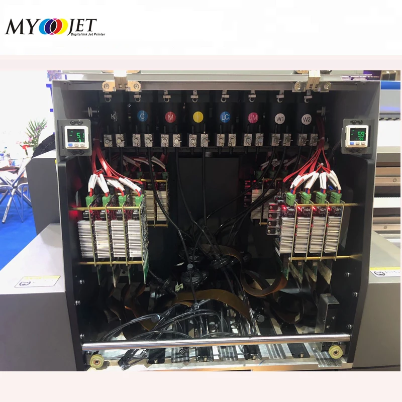 Широкоформатный Myjet 3d Керамическая плитка 2512 ricoh gen5 uv планшетный принтер для ПВХ листа