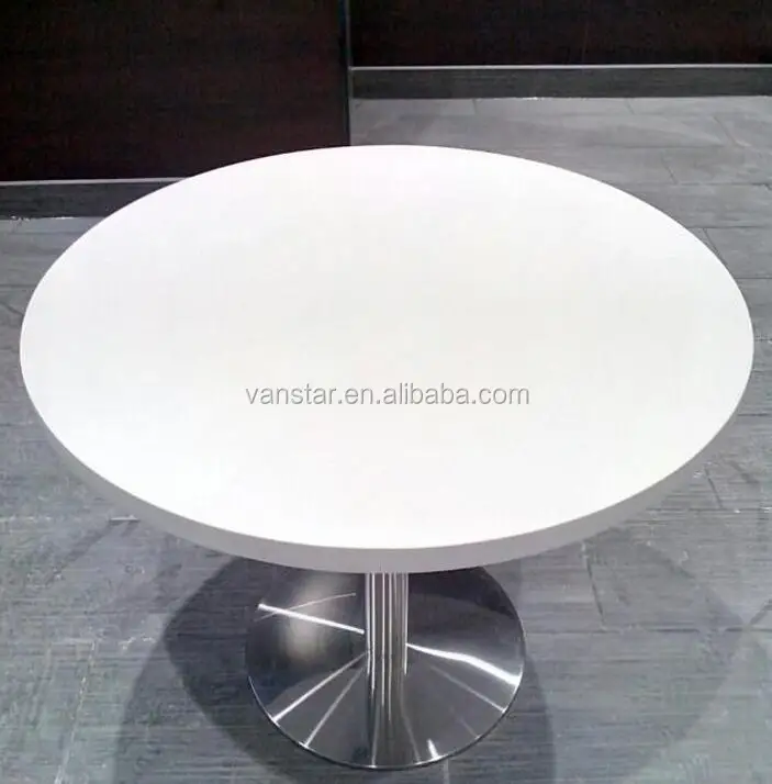 Low Cost Solid Surface Acrylic Round Table Top