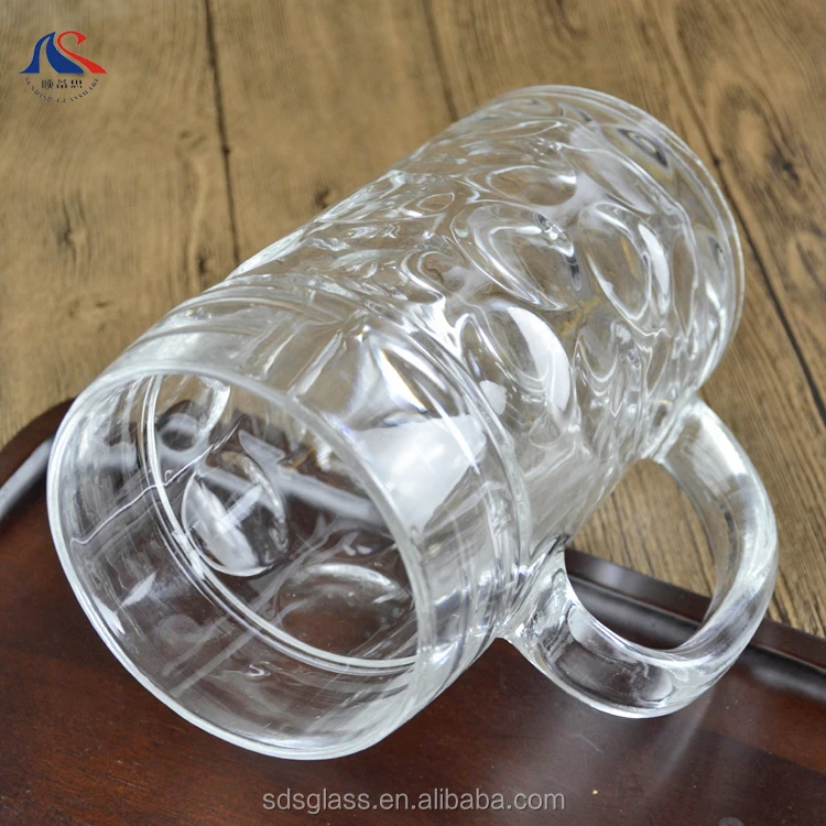 1.3L Super Capacity Budweiser Draft Beer Glass Hero Mug 45oz Bright Bubble Beer Drink Cup With Handle Taza De Cerveza De Vidrio