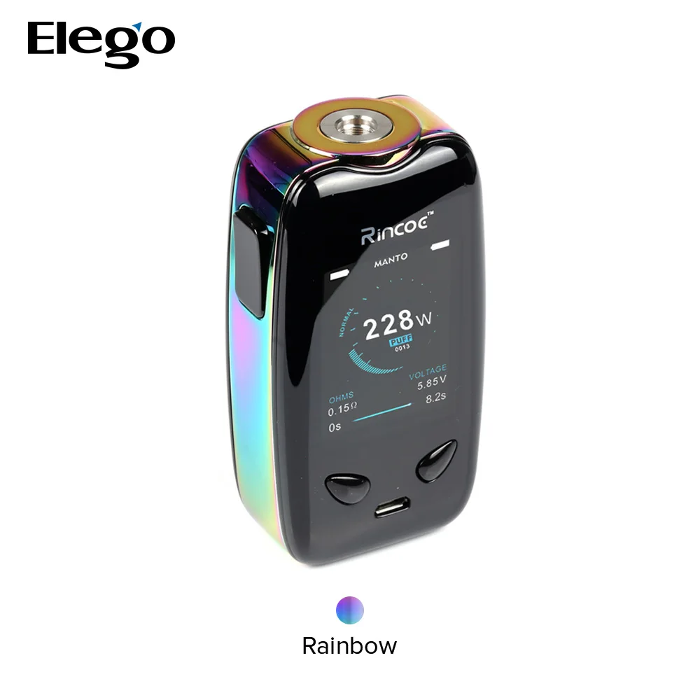
Rincoe Manto 228W TC Mod with Better Wholesales Price from Elego 