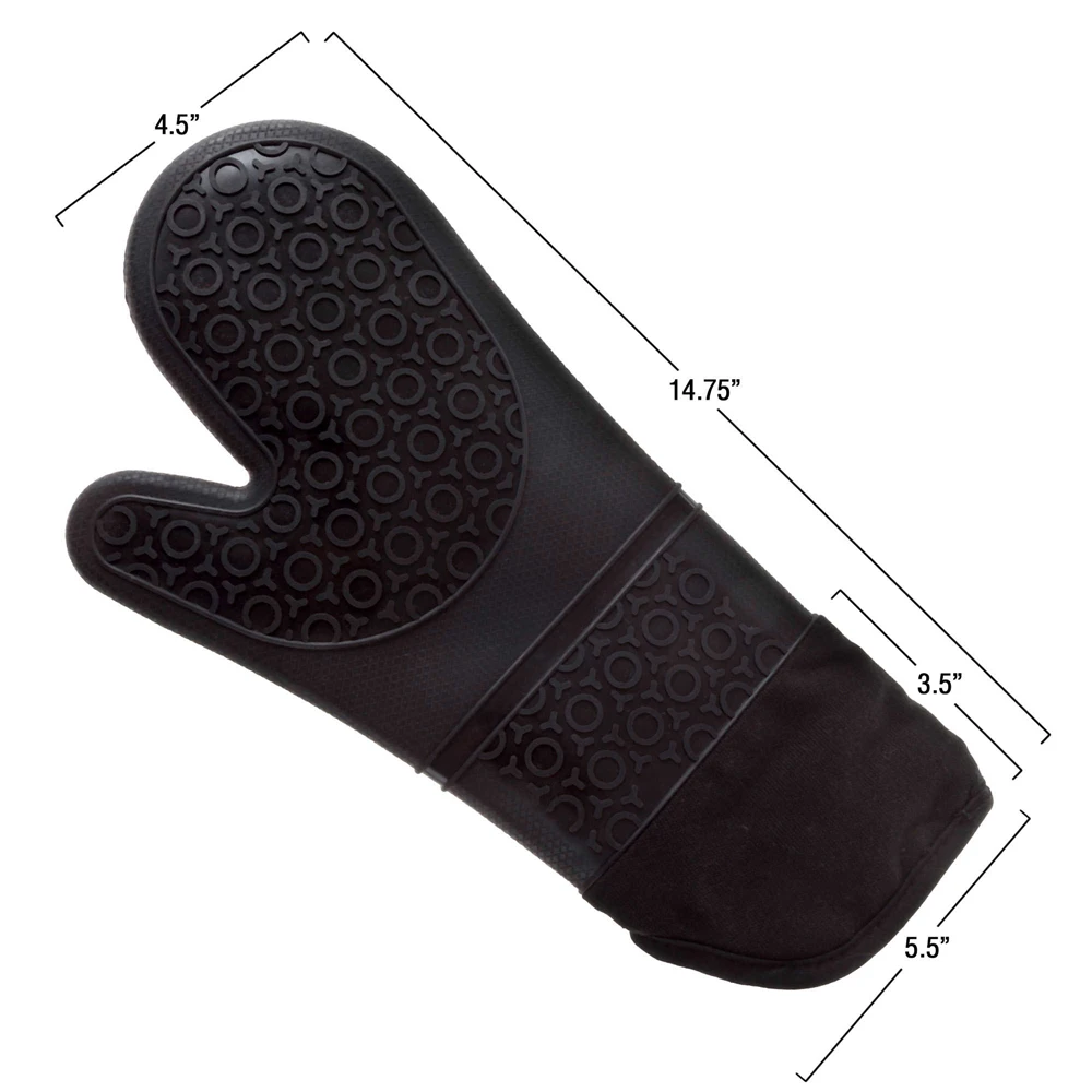 Wholesale Nottingham Home Lavish Non-slip Heat-resistant Silicone Oven Mitts Oven Gloves
