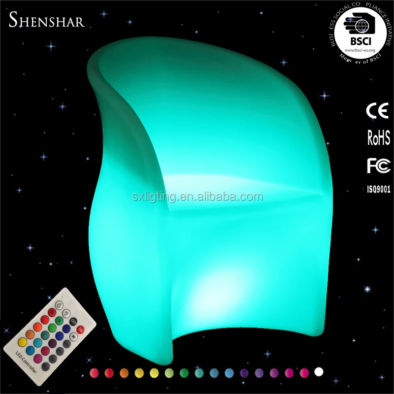 LED Lighted table and chair