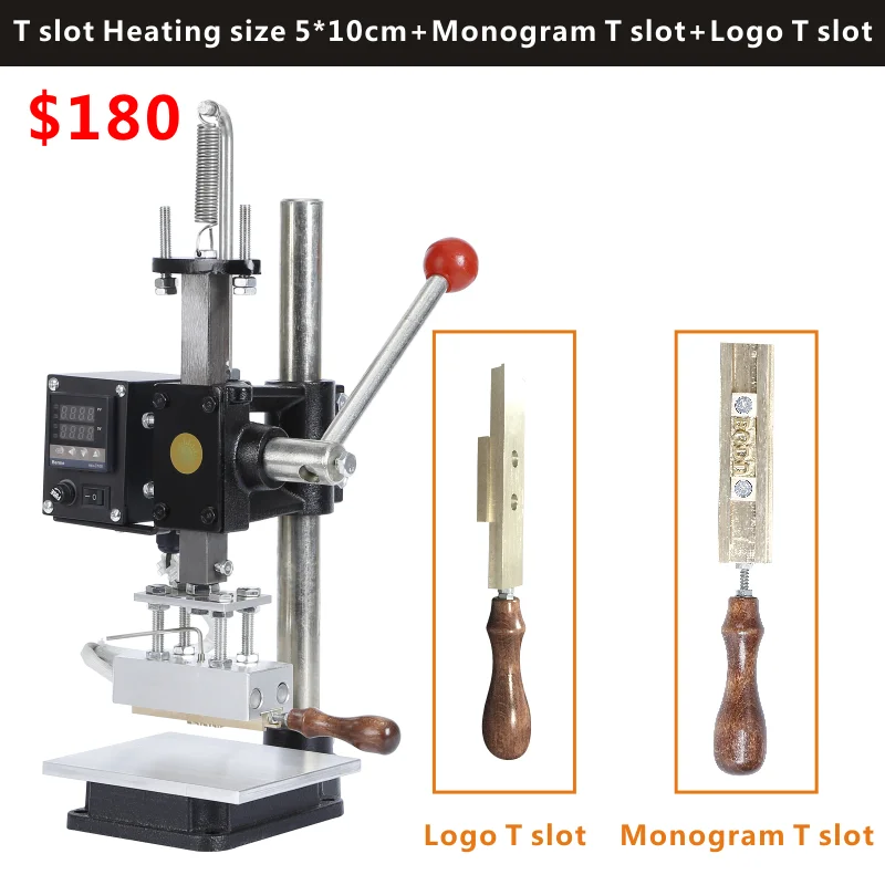 
300W Stainless Steel Manual Bronzing Tipper Stamper PVC Card Hot Foil Stamping Machine 