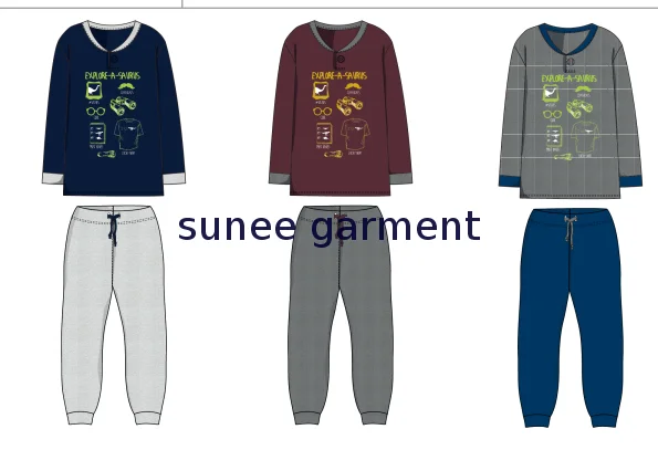 
Wholesale factory oem low price men winter turkey pajamas 