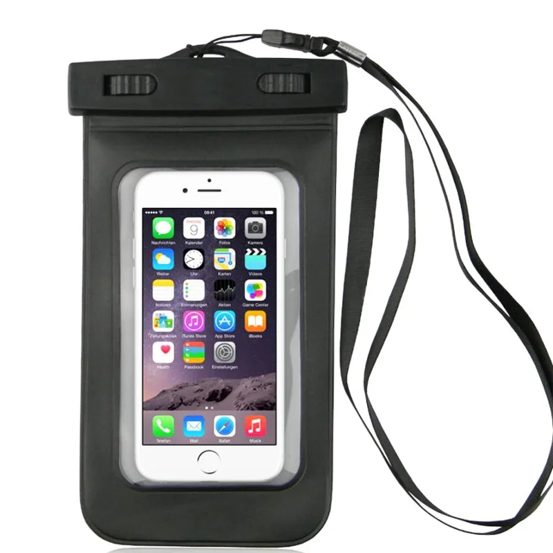 
Top quality PVC 8cm width waterproof phone case swimming for iPone 6 7 8 x for Samsung S10 for Huawei for Xiaomi 