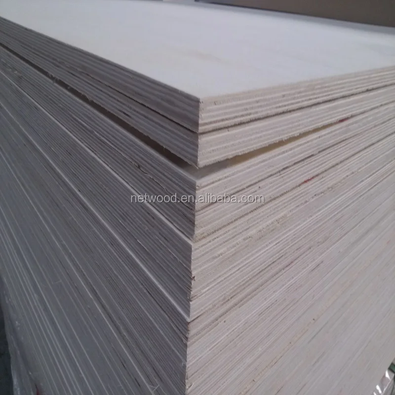 1220x244012 мм Полная тополевая фанера, белая древесина polywood для наружного использования 18 мм
