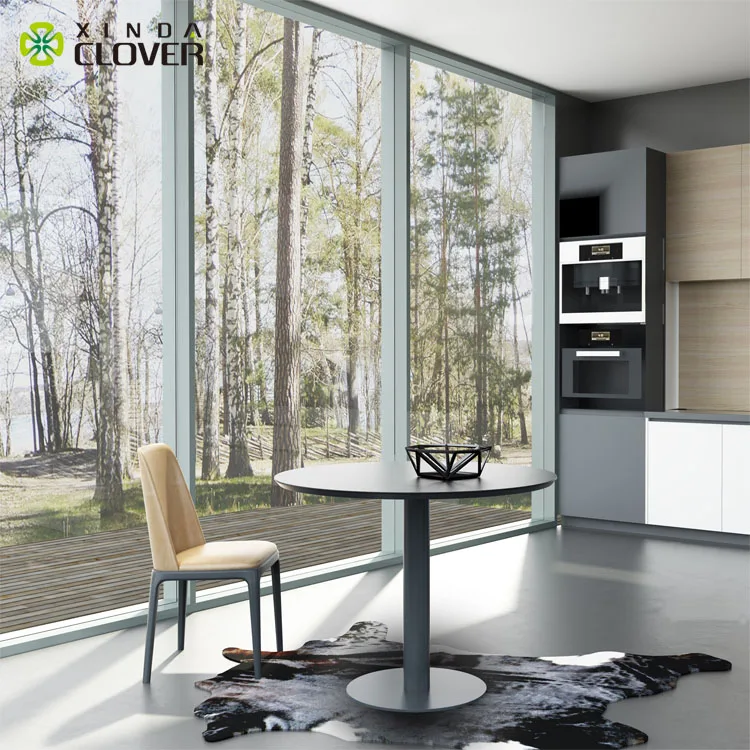 Round shape modern coffee table design wooden coffee table