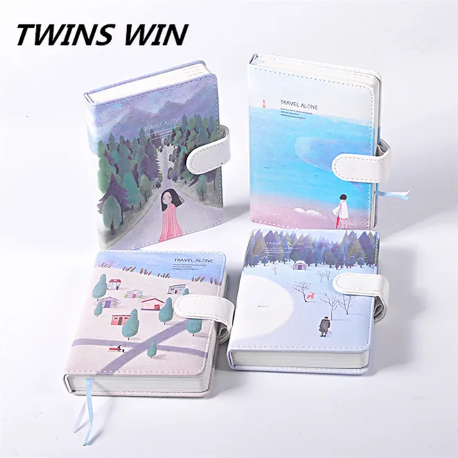 Promotion gifts Colorful Luxury cute school stationery korean 2018 popular cheap custom paper notebooks with company logo