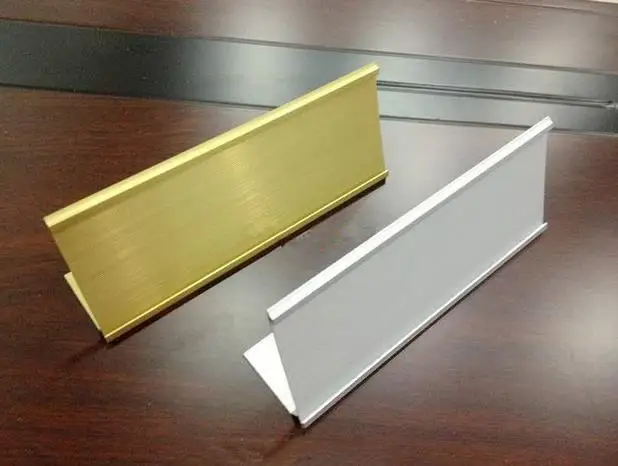Desk Top Grooved Metal Nameplate Holder MOQ 1 PC