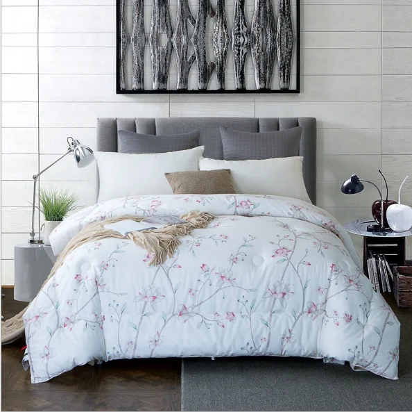 3 pieces winter custom king size cotton bedspread bed quilt