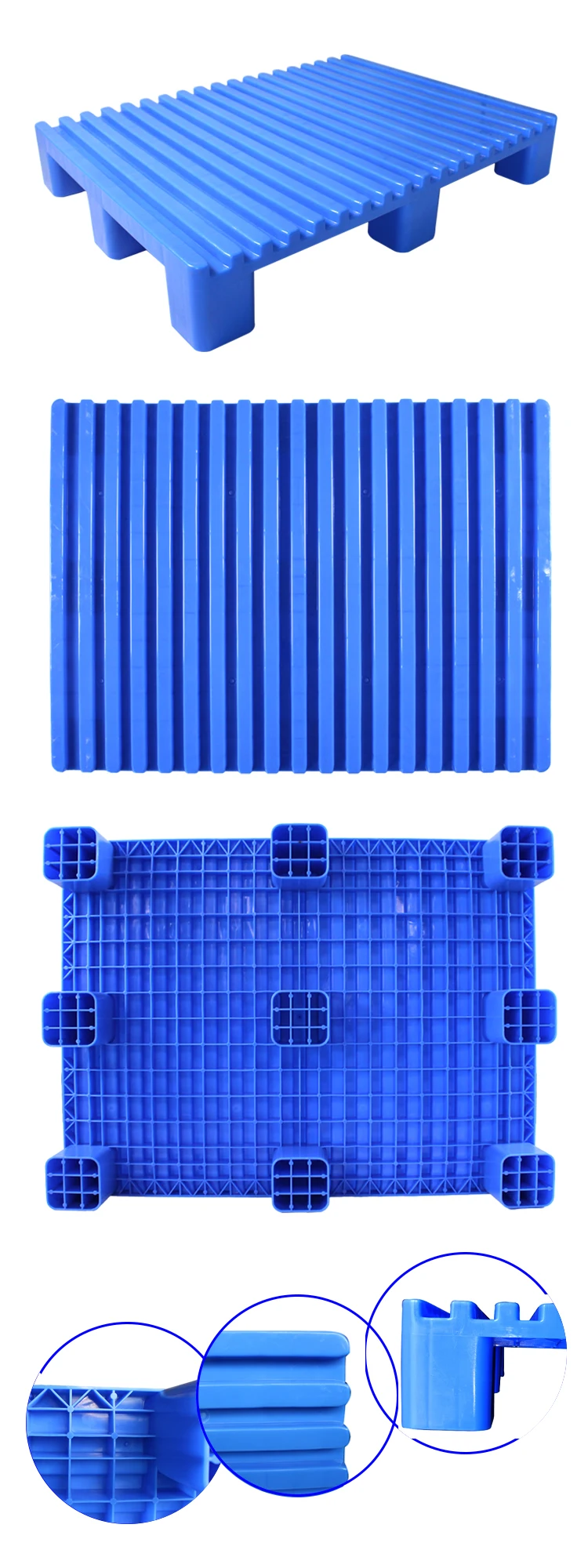 Single Faced Style and 4-Way Entry Type cheap plastic composite pallet