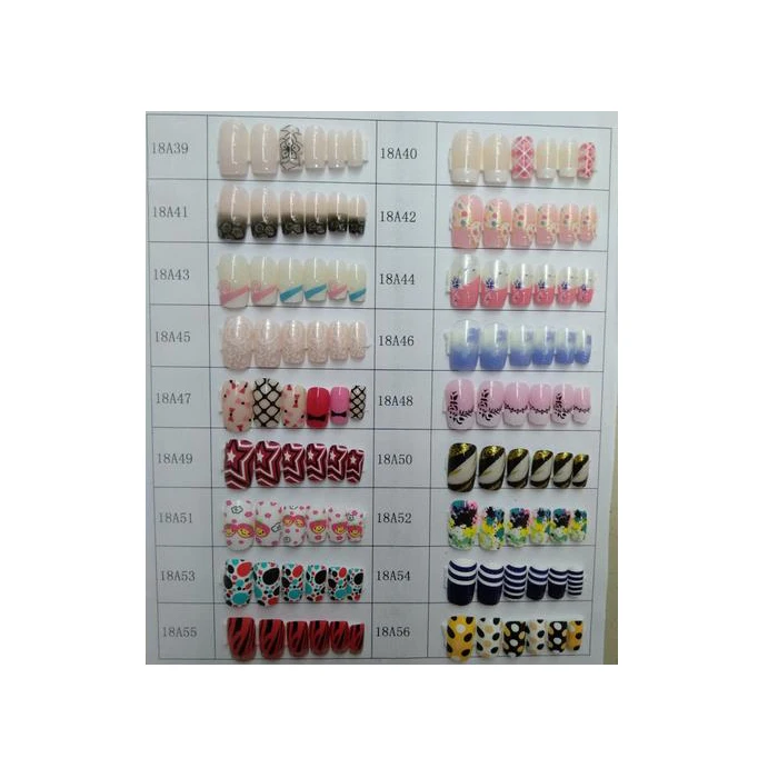 ABS Material printed nails high quality factory direct false nail tips
