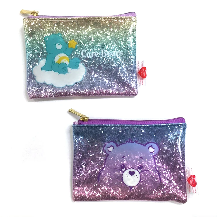 
2019 new hot cartoon color sequins PVC children purse mini storage small bag 