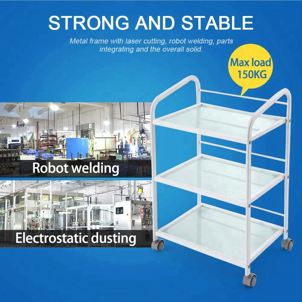 medical trolley beautiful metal salon trolley white