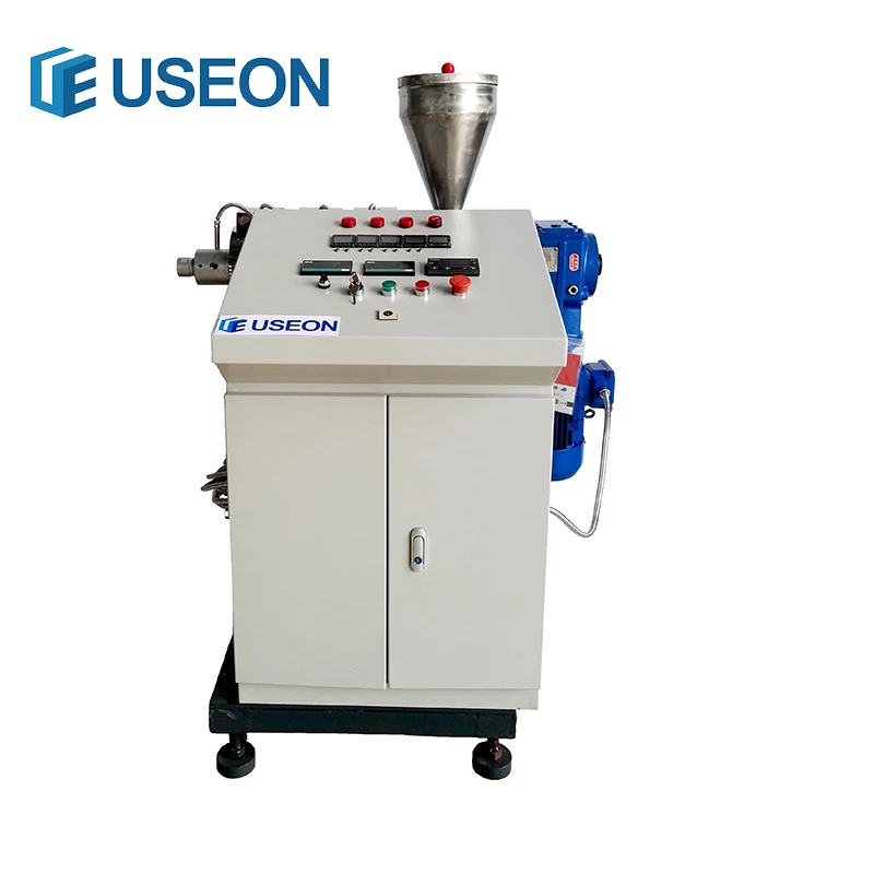 Высокий крутящий момент Лаборатории двухшнековые экструдера пластиковые гранулы, делая лаборатория