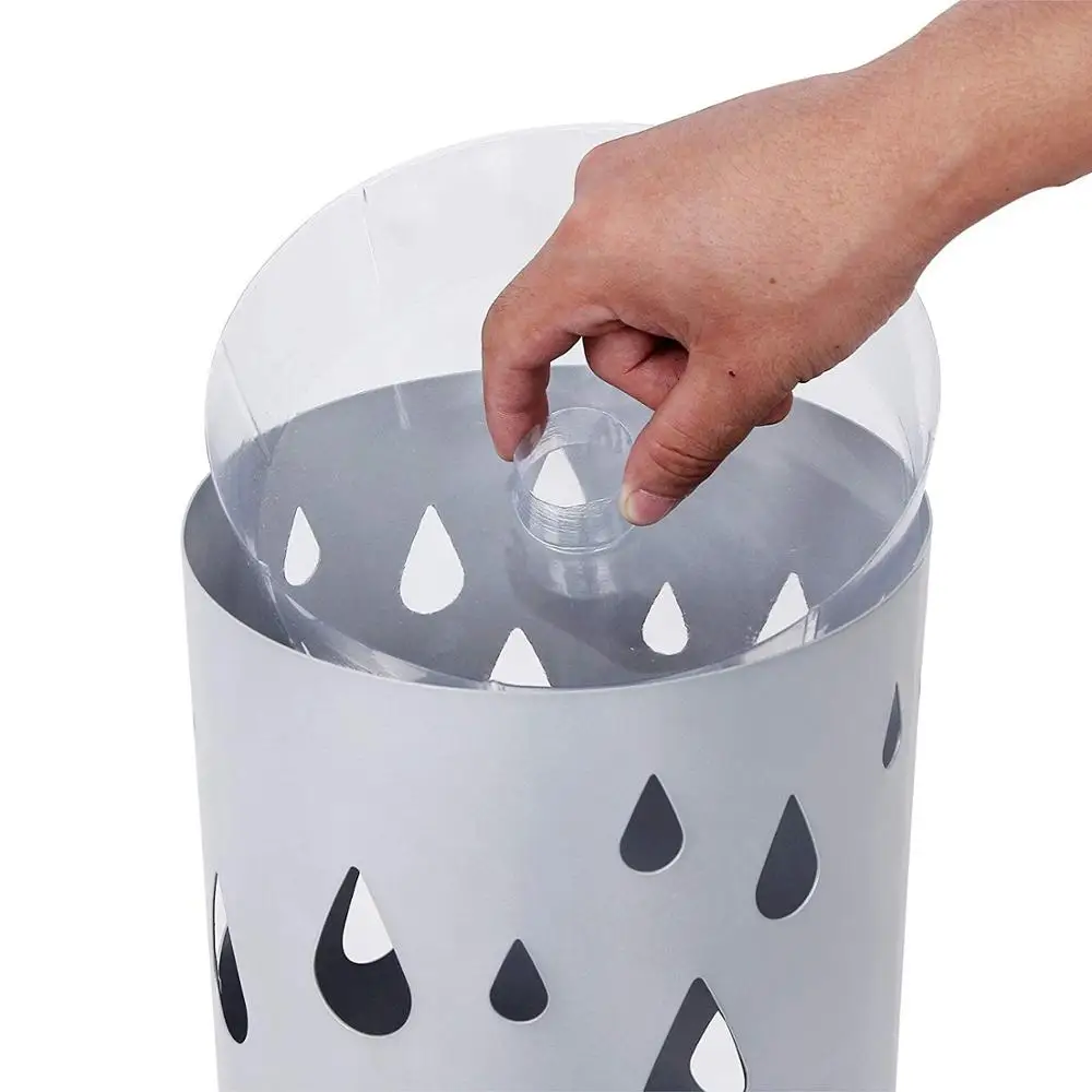 Metal Umbrella Stand Round Shaped Umbrella Holder Rack Organizer