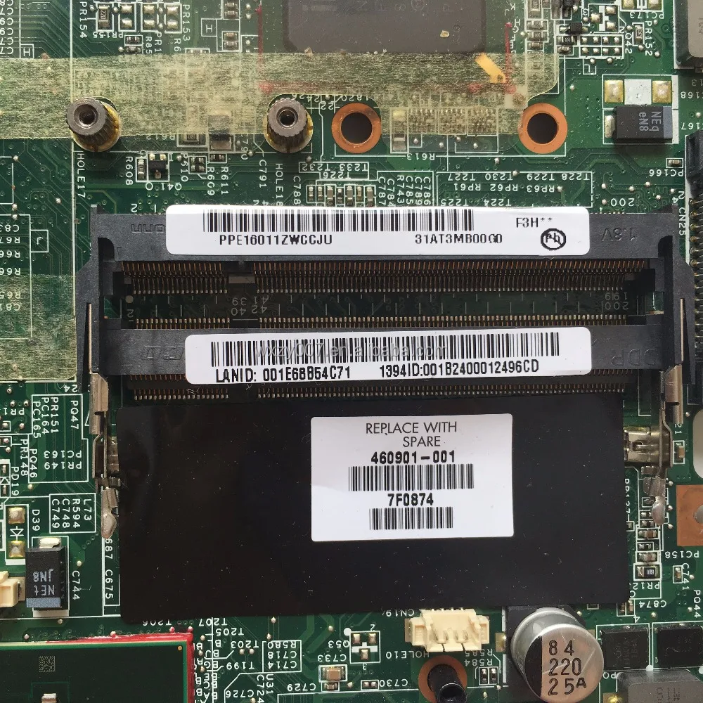 100% working DA0AT3MB8F0 For HP DV6000 Series Laptop Motherboard 446477-001 460901-001 DDR2 965GM Mainboard