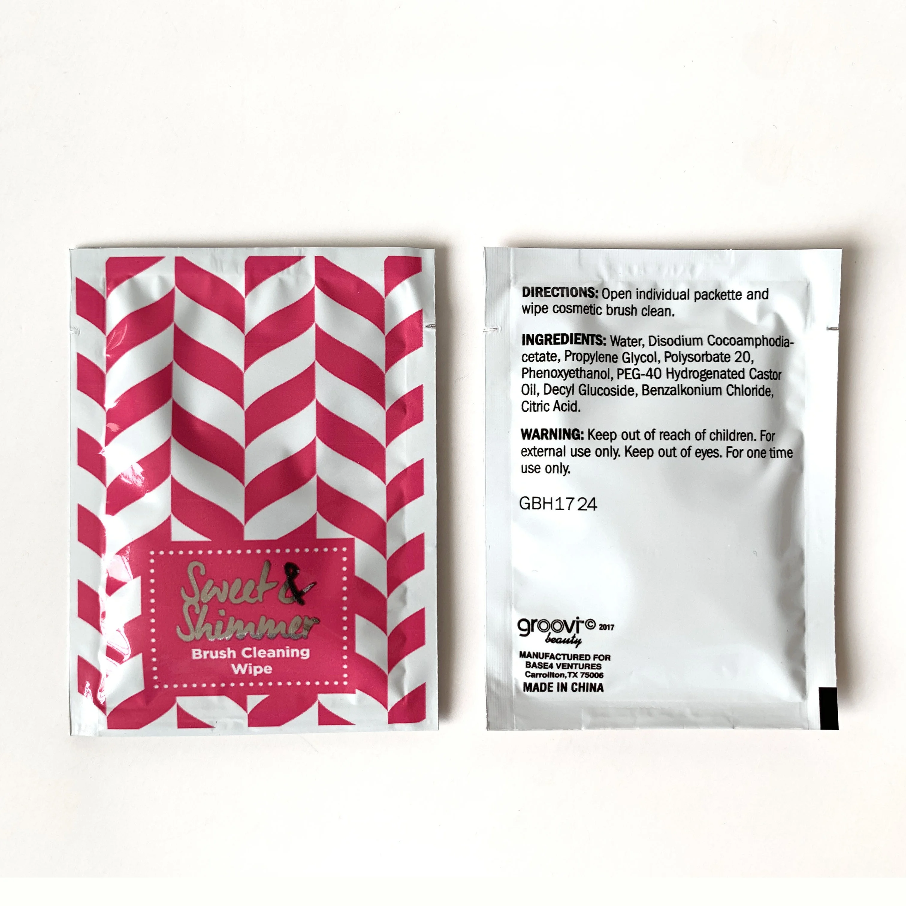 New makeup brush cleansing wipes daily use wet wipes/tissue individually/single packed best sell