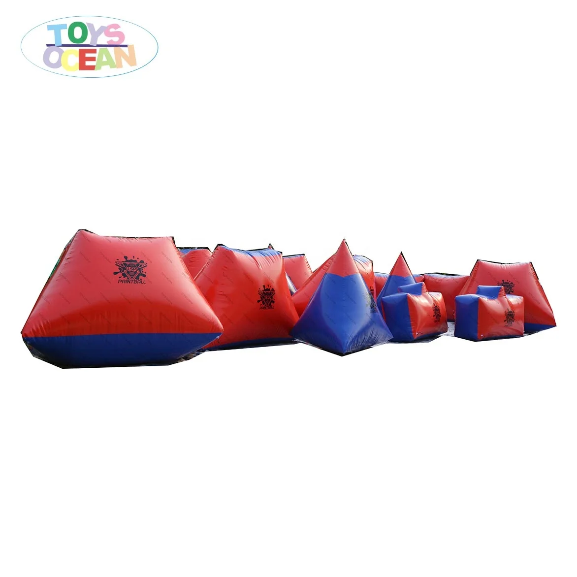 Air Sport Entertainment Inflatable Paintball Bunker Field Game for Adult