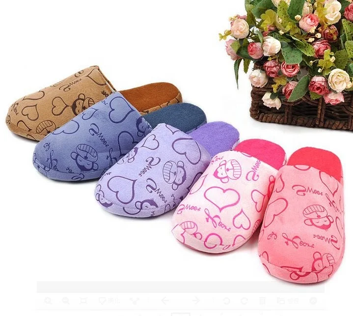 Soft sole t winter woman/man plush house warm slipper