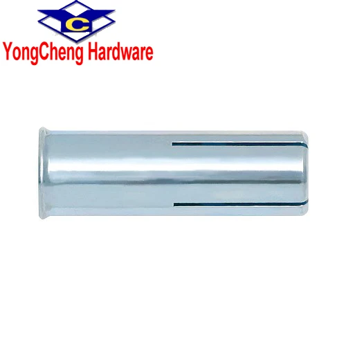 
carbon steel stainless steel SS304 flanged lipped knurled drop in anchor 