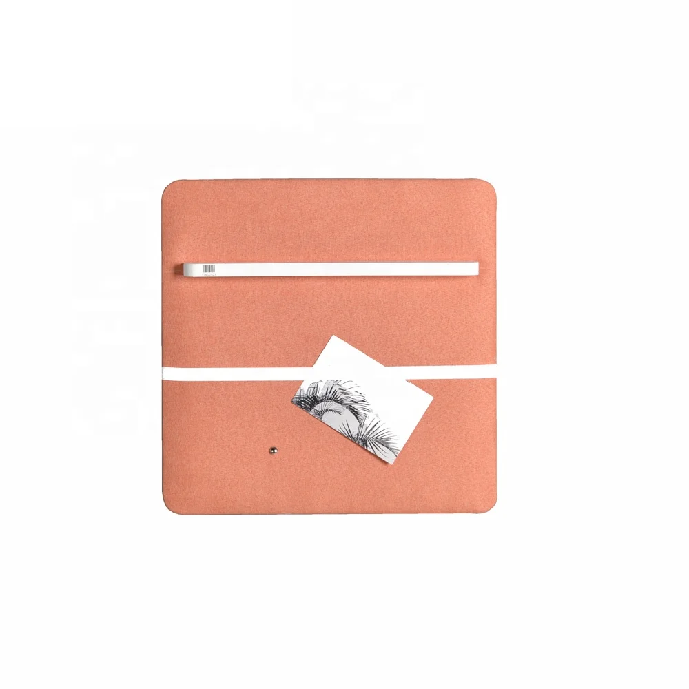 
Mayco Office Organization Decorative Pink Rose Color Fabric Rectangular Memo Photo Frame Bulletin Board 