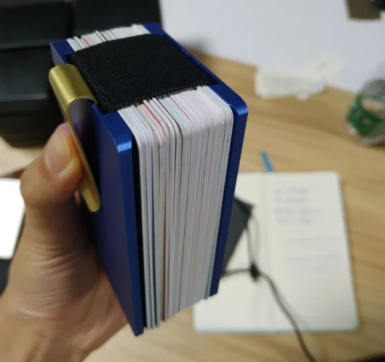 2020 Gift Items Print Rfid Aluminum Card Holder Customise Metal Money Clip