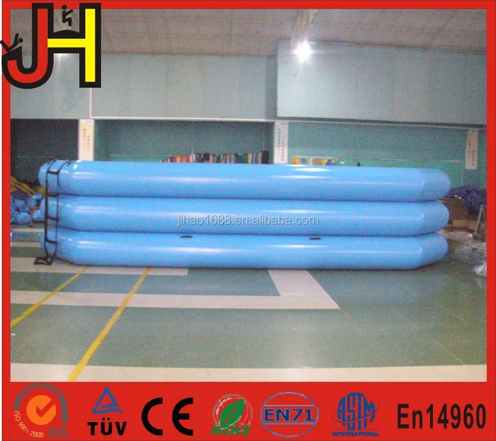 Three Tubes Inflatable Blue Rectangular Swimming Pool for Familly