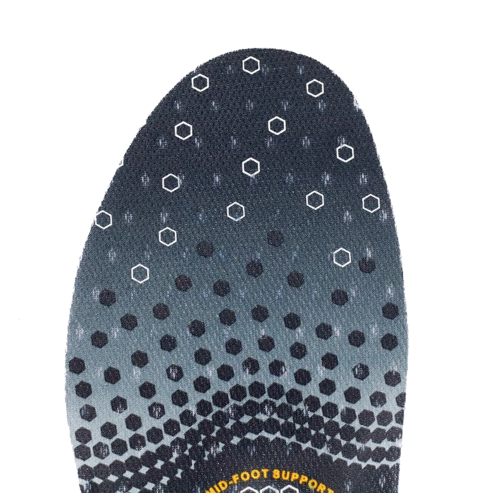 Foot care EVA arch support orthotic plastic mesh shoe insoles