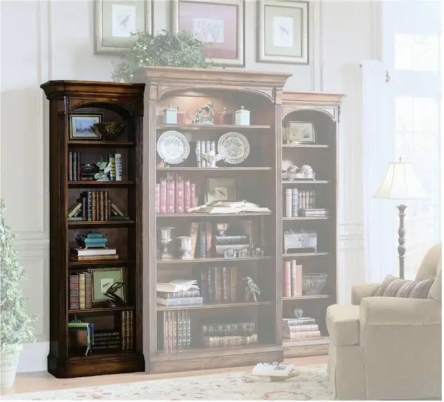 
American Antique Design Bookshelf Cabinet Discount Solid Wood Bookcases 