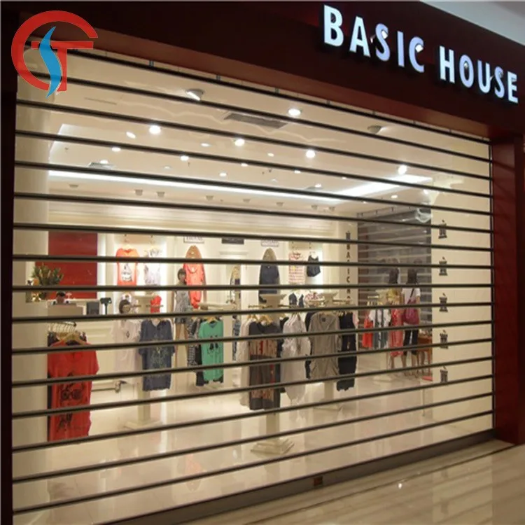 Polycarbonate roll-up door,commercial roll-up door,transparent roll-up door