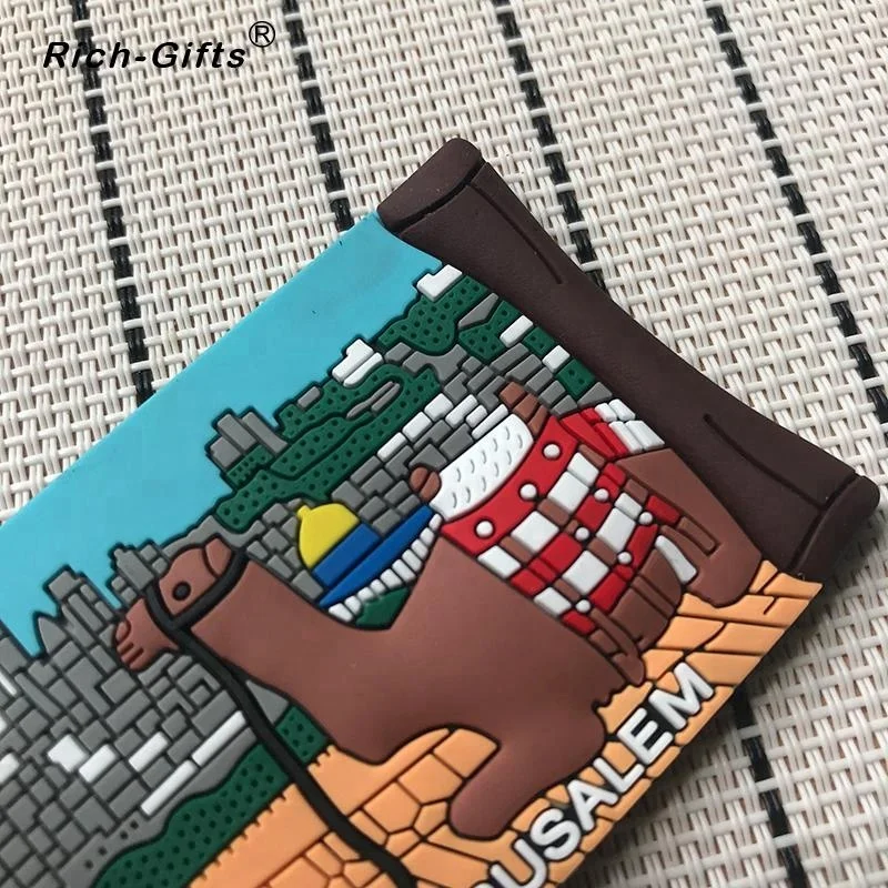Tourist Souvenir PVC Fridge Magnet For Jerusalem