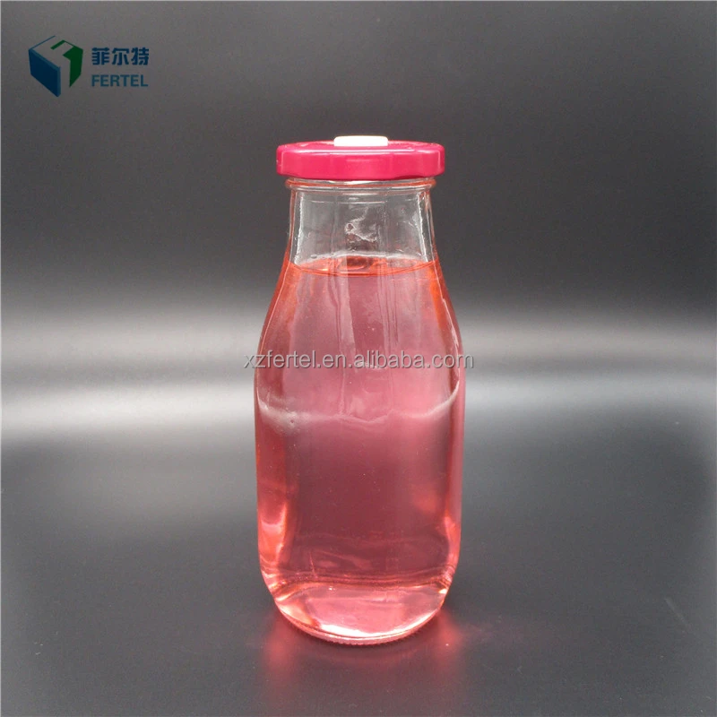 
wholesale customized logo cute empty 250ml glass milk drinking bottles with colored straw lids 