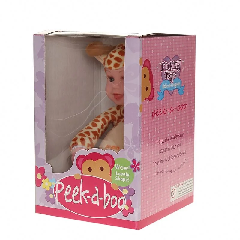 Peek-a-boo talking animal 14 inch Electric Music Cute soft touch function baby Dolls