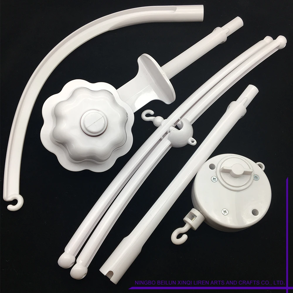 Flower Shaped Plastic Frame Mobile Set for Baby Crib