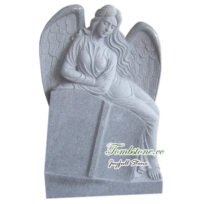
Angel Headstone Designs angel heart headstone Black granite 