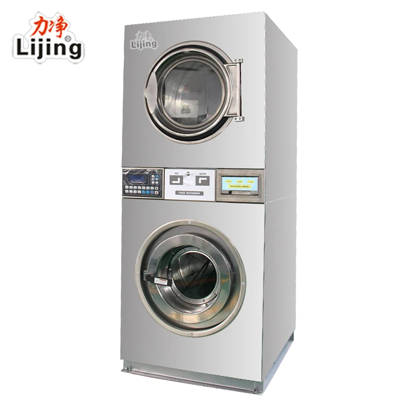 
Fully automatic coin operated commercial washing machine and dryers 
