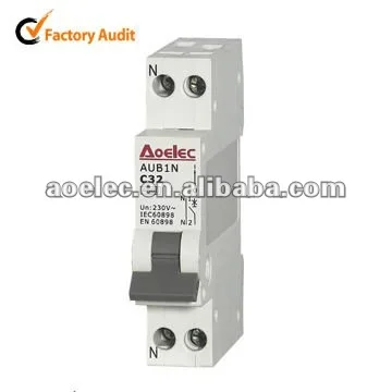
AUB1N DPN breaking capacity 4.5ka mini circuit breaker 
