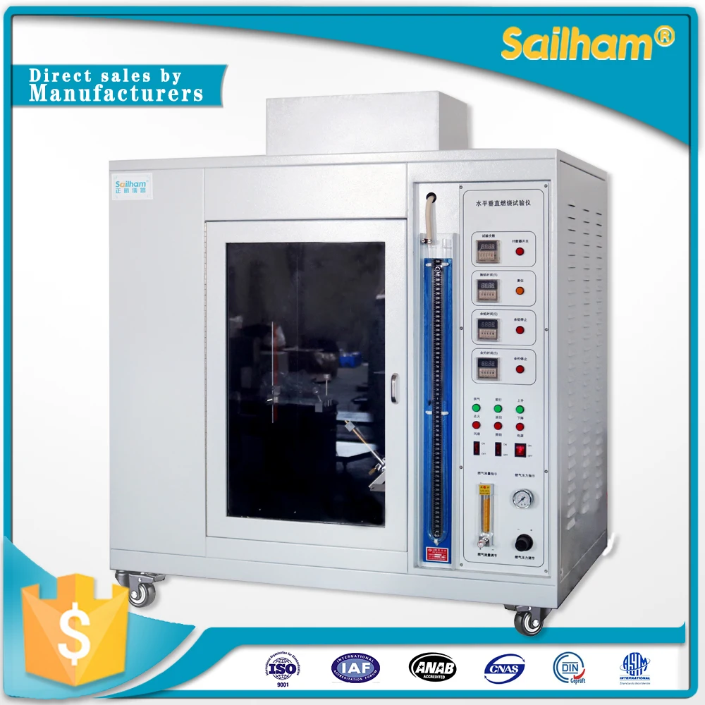 Ткань Вертикальный горизонтальный сжечь тестер