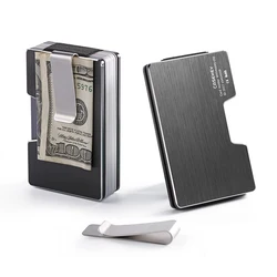 2020 Gift Items Print Rfid Aluminum Card Holder Customise Metal Money Clip