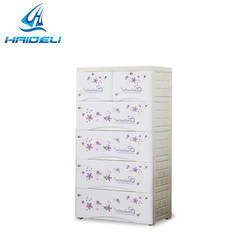 Storage Cabinet 5 Baby Plastic Drawer
