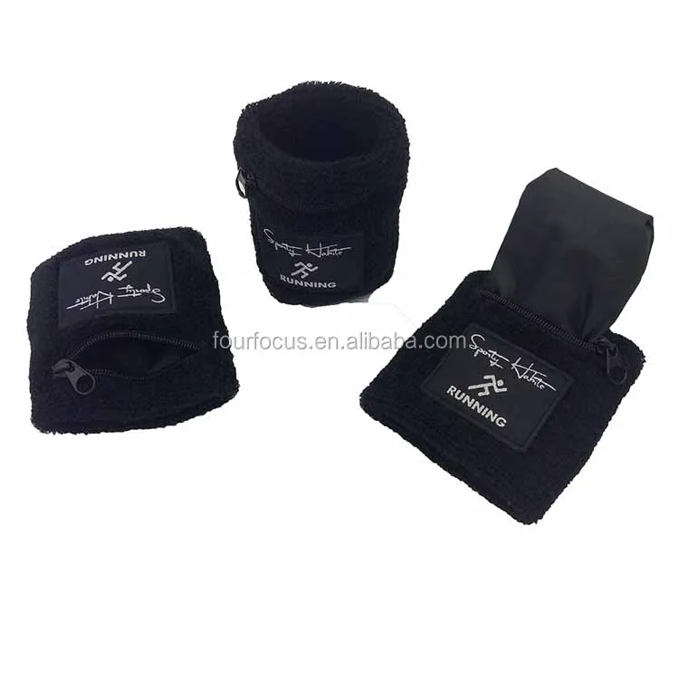 Хлопковый бумажник на запястье с водонепроницаемым карманом на молнии