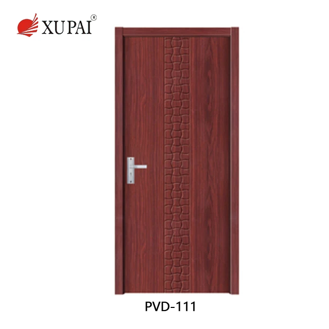 
Traditional interior melamine doors cover modern bedroom door design with PVC wood 
