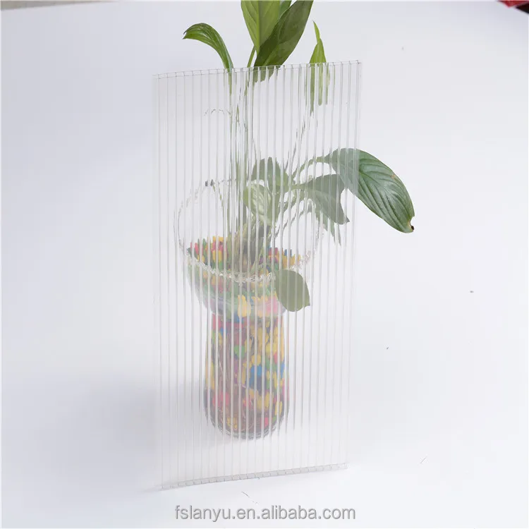 Lanyu clear pc twin-wall polycarbonate hollow sheet