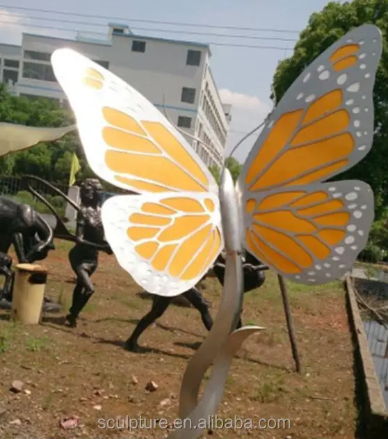 
stainless steel beautiful butterfly,garden animal sculpture  (1878563758)
