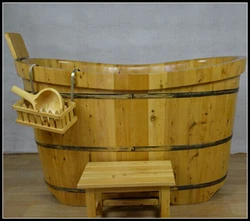 Wooden hot sale with environmental glue and varnish practical bath tub cedar wood
